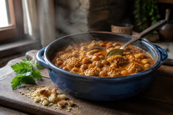 Receta auténtica de callos con garbanzos: sabores intensos y texturas memorables
