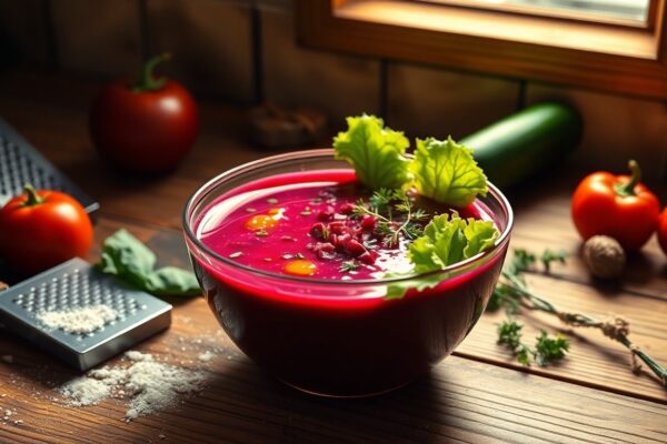 Receta de gazpacho de remolacha: frescura y nutrientes en cada cucharada