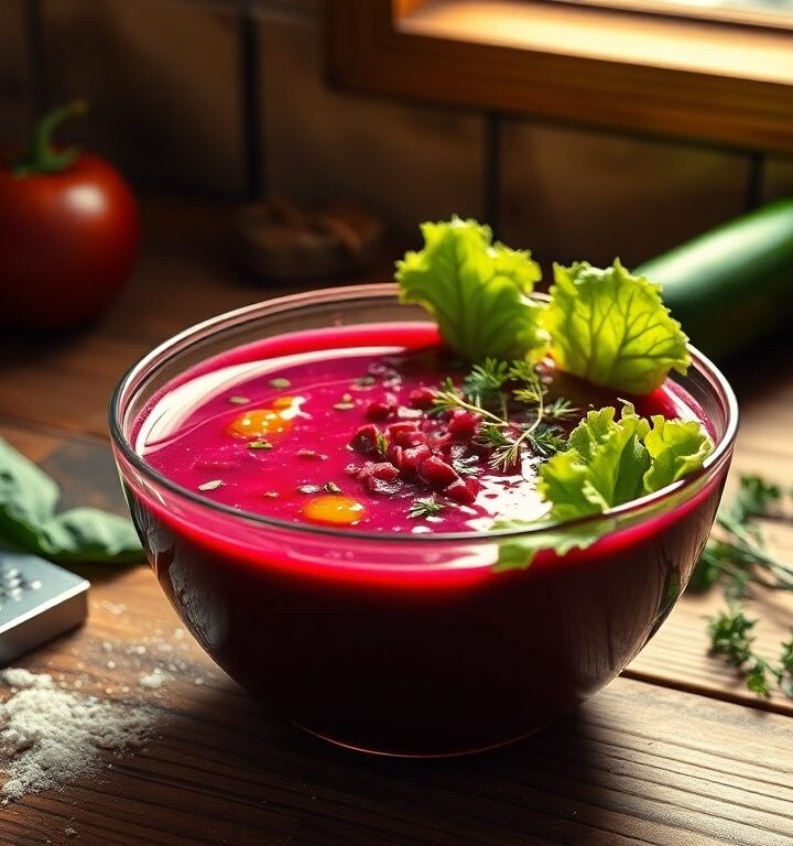 Receta de gazpacho de remolacha: frescura y nutrientes en cada cucharada