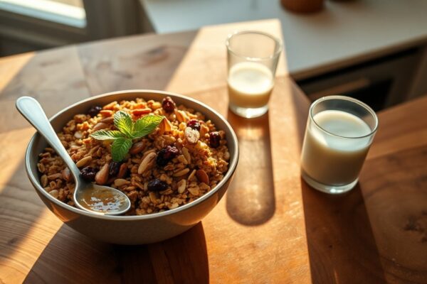 Receta de granola casera fácil y personalizable para desayunos equilibrados