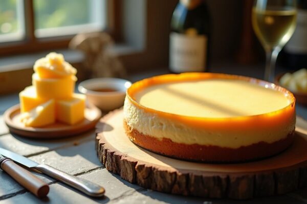 Receta de tarta de queso manchego cremosa para compartir