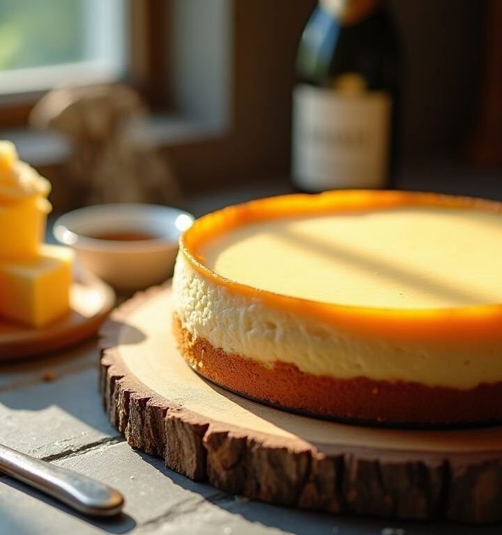 Receta de tarta de queso manchego cremosa para compartir