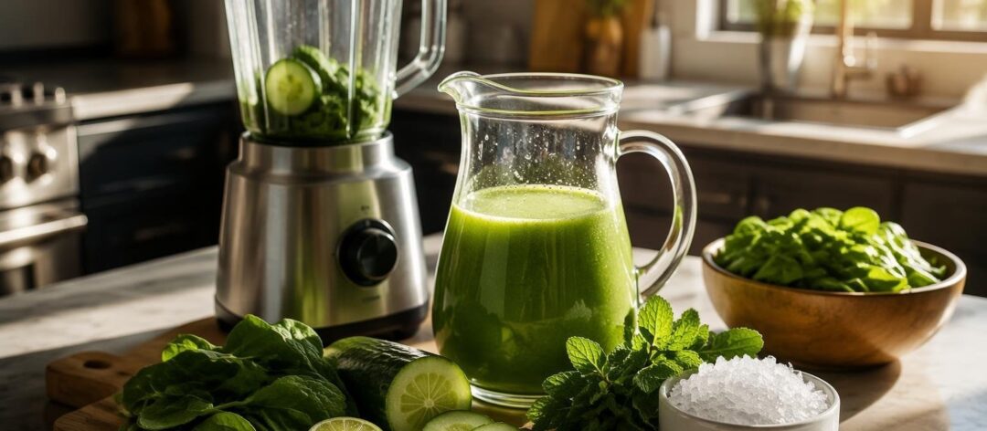 Recetas saludables para hidratarse: jugos verdes y granizados caseros