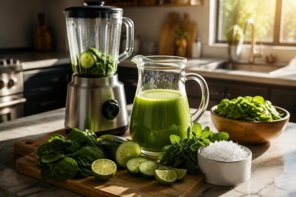 Recetas saludables para hidratarse: jugos verdes y granizados caseros