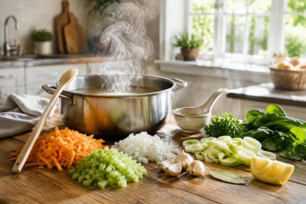 Cómo preparar un caldo de verduras saludable y delicioso según el chef Jordi Cruz