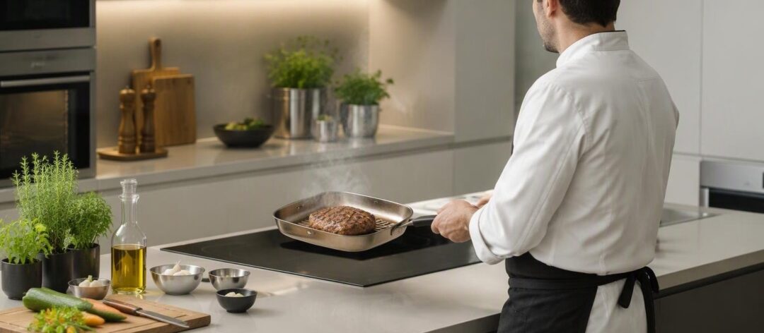 Técnicas de chefs: plancha sin aceite, vapor y salmuera rápida