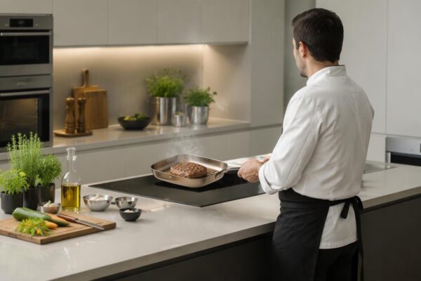Técnicas de chefs: plancha sin aceite, vapor y salmuera rápida