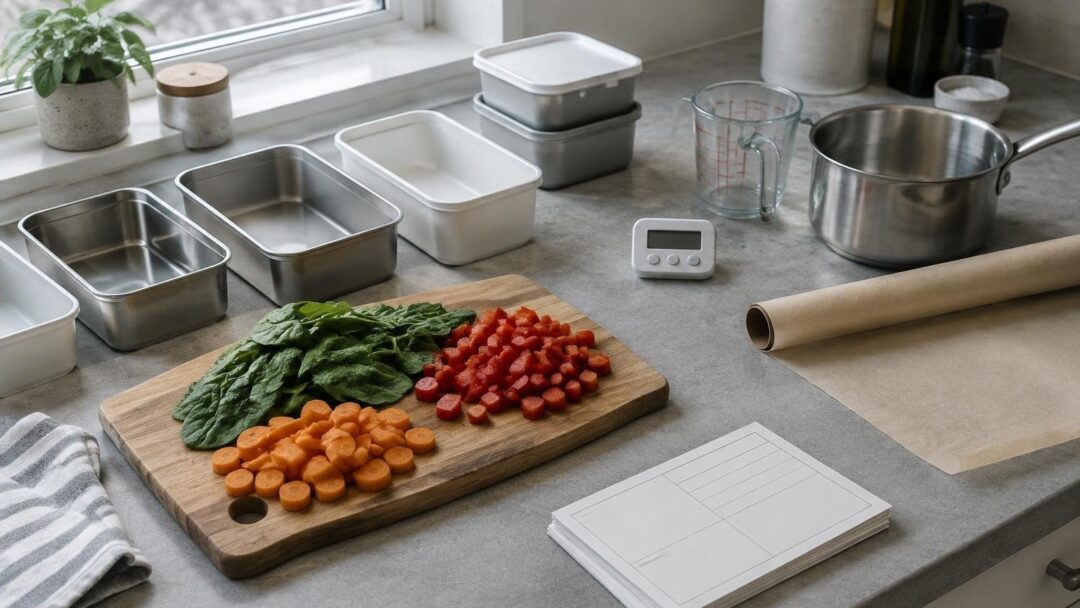 Batch cooking en 60 minutos: platos sabrosos y fotogénicos