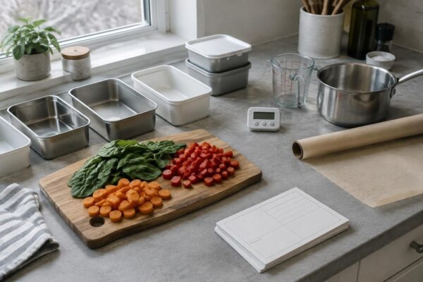 Batch cooking en 60 minutos: platos sabrosos y fotogénicos