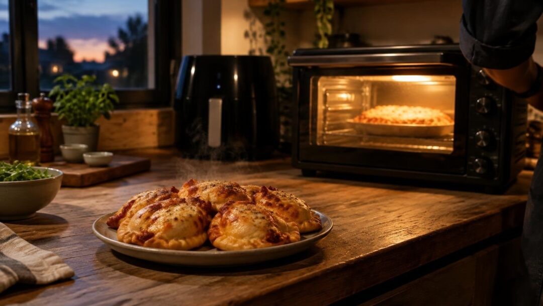 Cómo hacer empanadillas estilo pizza en airfryer o mini horno