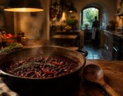 Cómo preparar alubias ubriachs con Rosso di Montepulciano