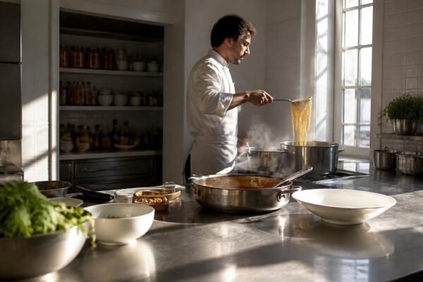 Cómo usar el almidón del agua de pasta para emulsiones perfectas