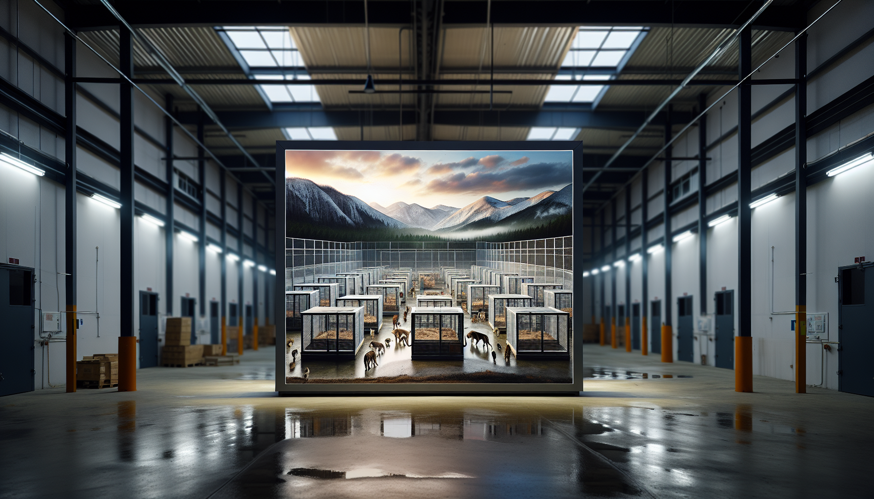 Animales en cautiverio mostrando signos de estrés