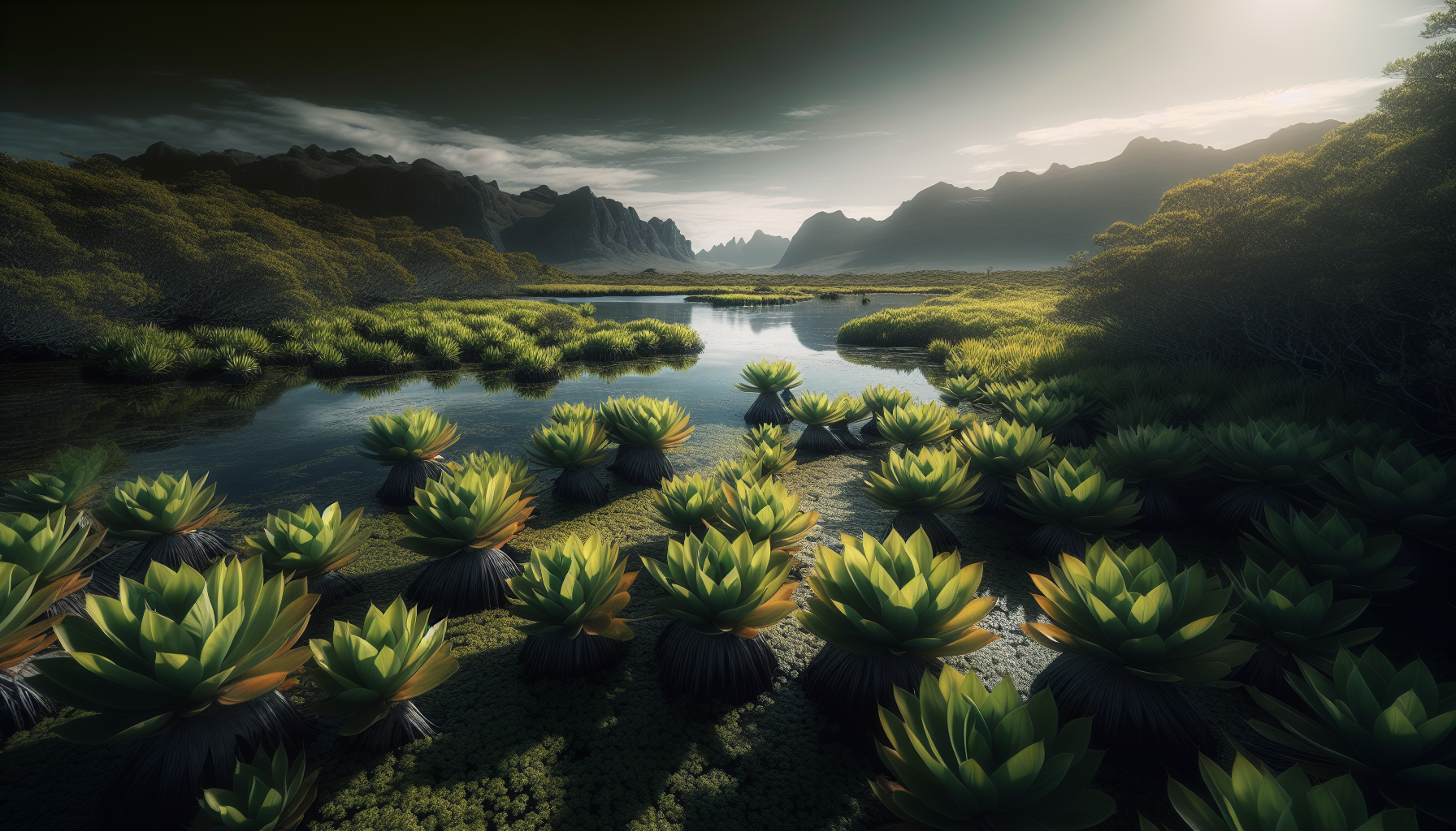 Vista panoramica dell'Ecoparque Ciénaga de Mallorquín