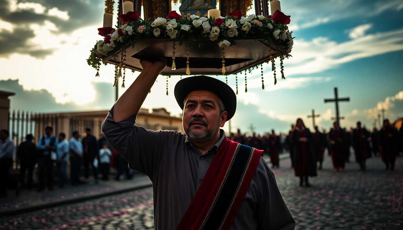 Santiago Valencia Quintero: Un Carguero de Tradición en la Semana Santa