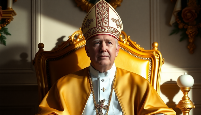 Donald Trump se viste de papa en una imagen viral