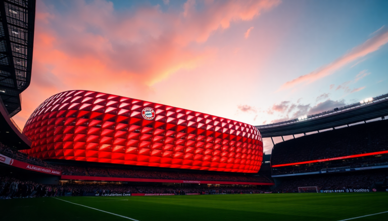 El Allianz Arena, un ícono del fútbol europeo