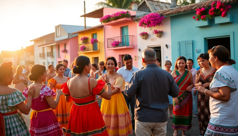 La Boquilla se llena de color y tradición con turistas franceses