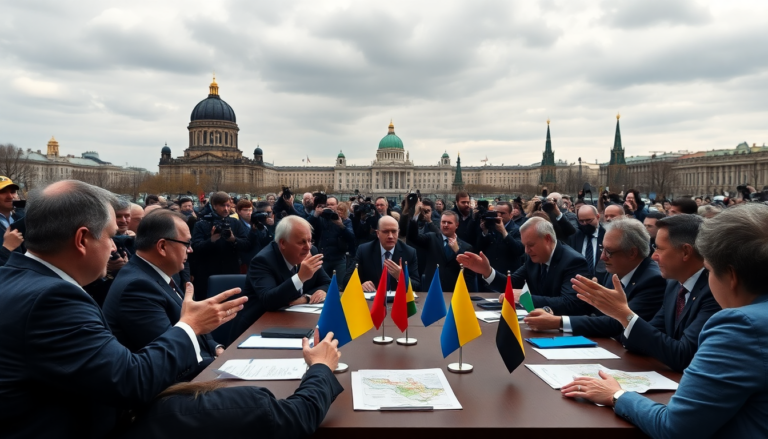 Líderes europeos en Kiev proponen alto el fuego en Ucrania