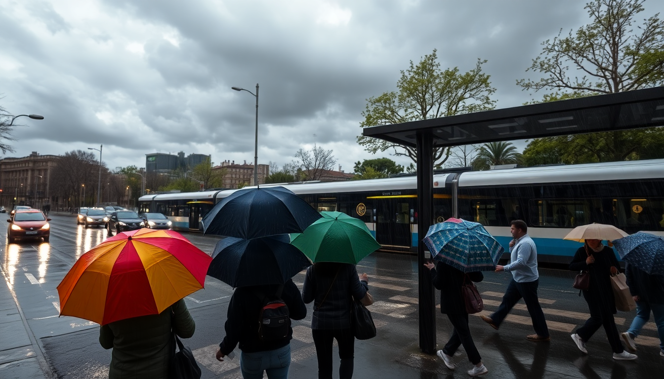 Lluvias en Madrid: impacto en el transporte y eventos culturales