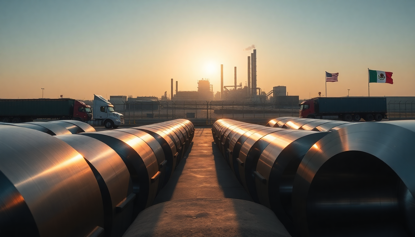 Cómo los aranceles de EE. UU. afectan el comercio de acero con México