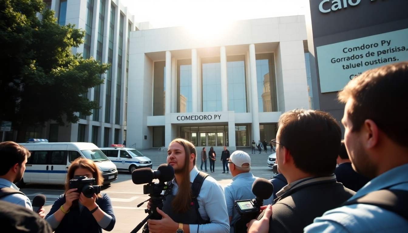 Cristina Fernández de Kirchner se presenta ante el tribunal de Comodoro Py para cumplir con la ley