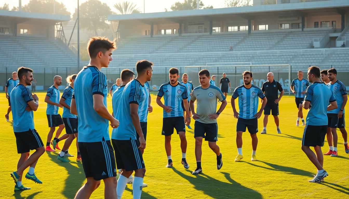La Selección Argentina se prepara para enfrentar a Chile y Colombia