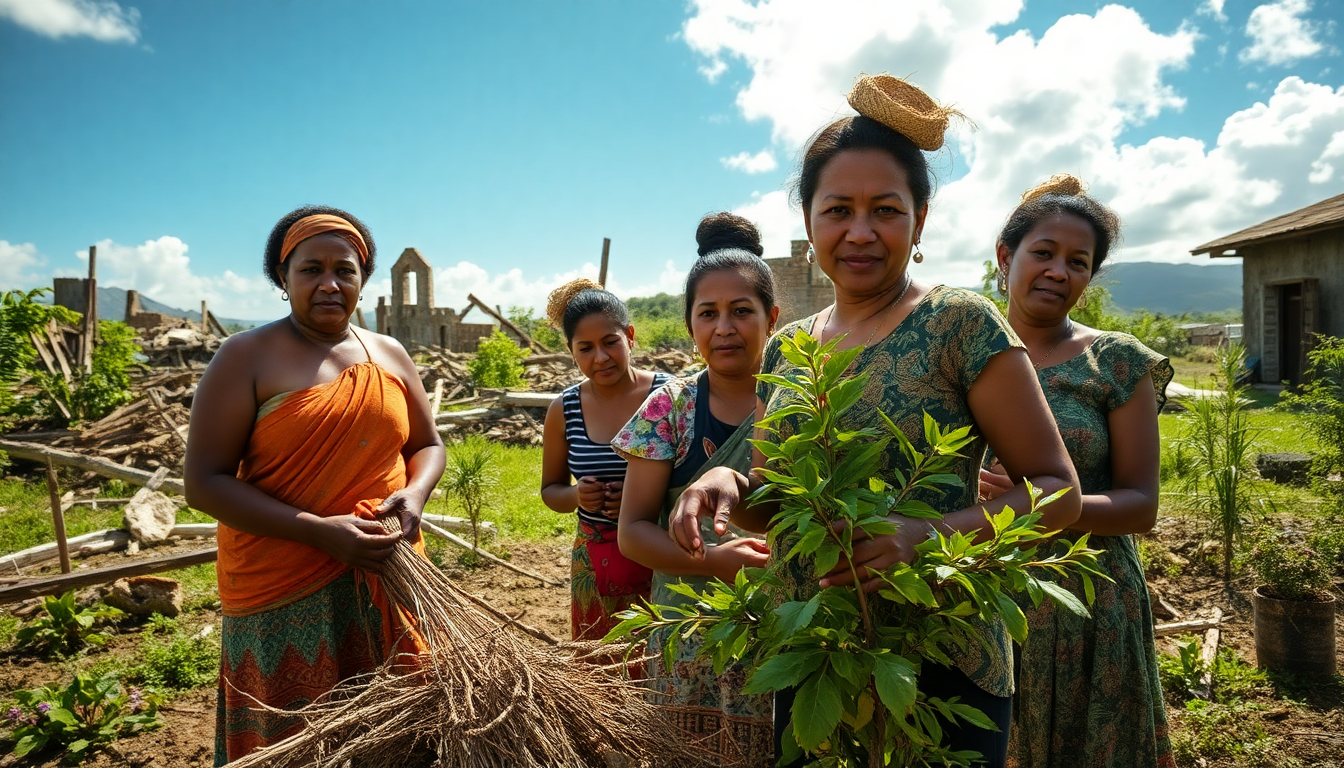 Las mujeres de Vanuatu: líderes en la recuperación tras el terremoto