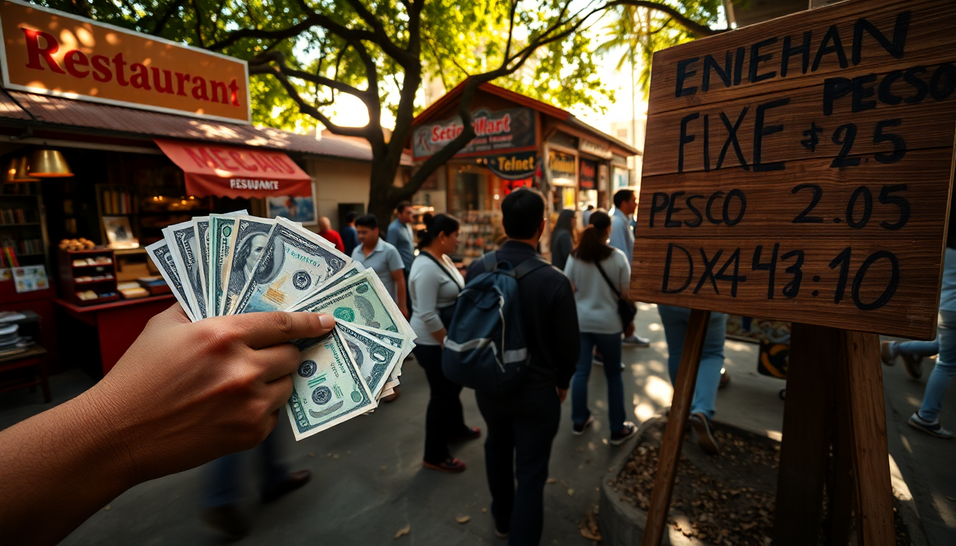 Análisis del tipo de cambio del dólar frente al peso mexicano