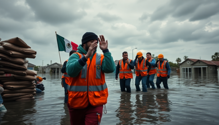 Apoyo del gobierno mexicano ante la crisis por inundaciones en Texas