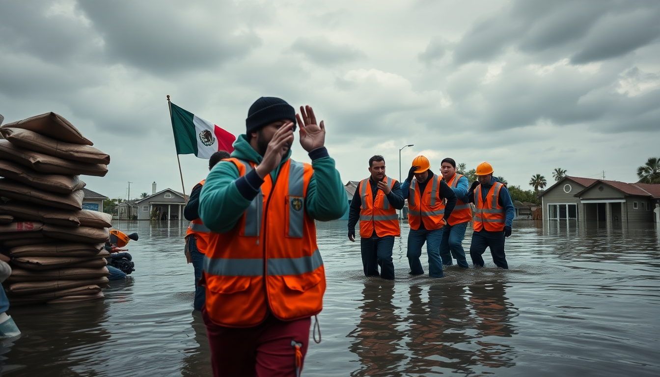 Apoyo del gobierno mexicano ante la crisis por inundaciones en Texas