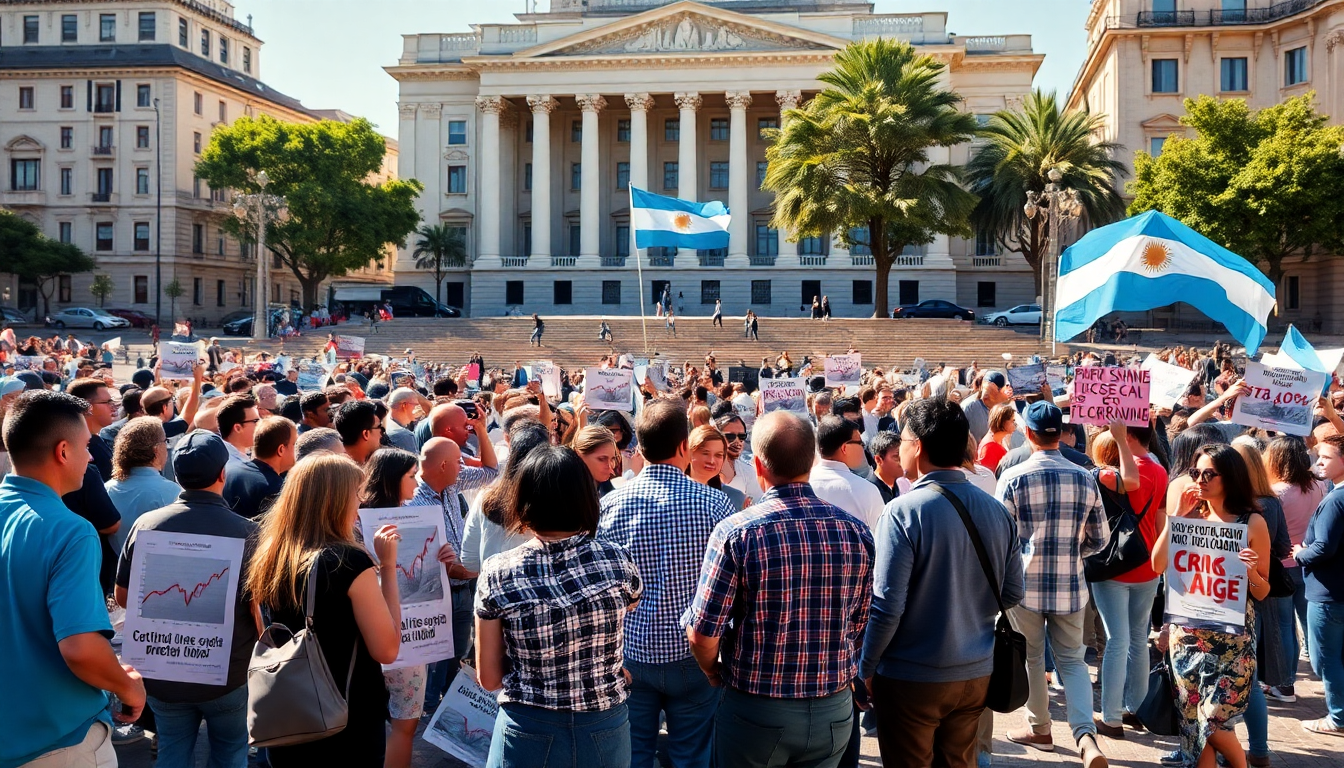 Caída de la confianza en la administración de Javier Milei en Argentina