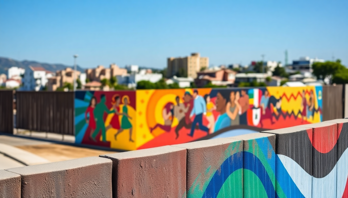 El mural ‘El Abrazo Mutuo’ como símbolo de unidad cultural en la frontera