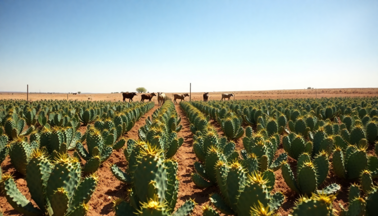 El uso del nopal en la alimentación ganadera frente a la sequía