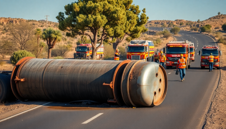 Impacto del volcamiento de pipa en Hermosillo y su gestión de crisis