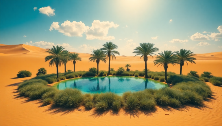 Interpretaciones de soñar con un oasis y su significado profundo