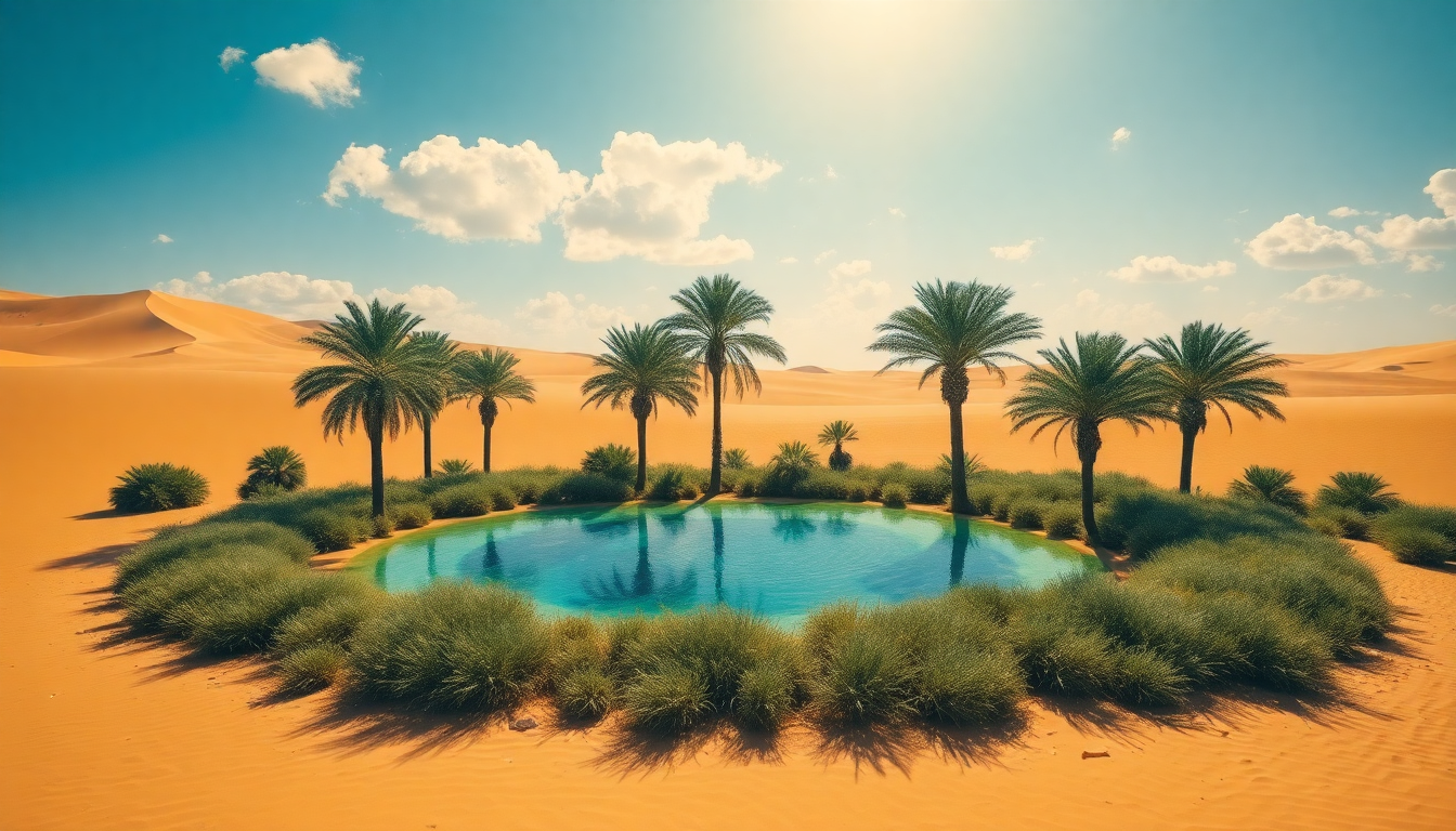 Interpretaciones de soñar con un oasis y su significado profundo