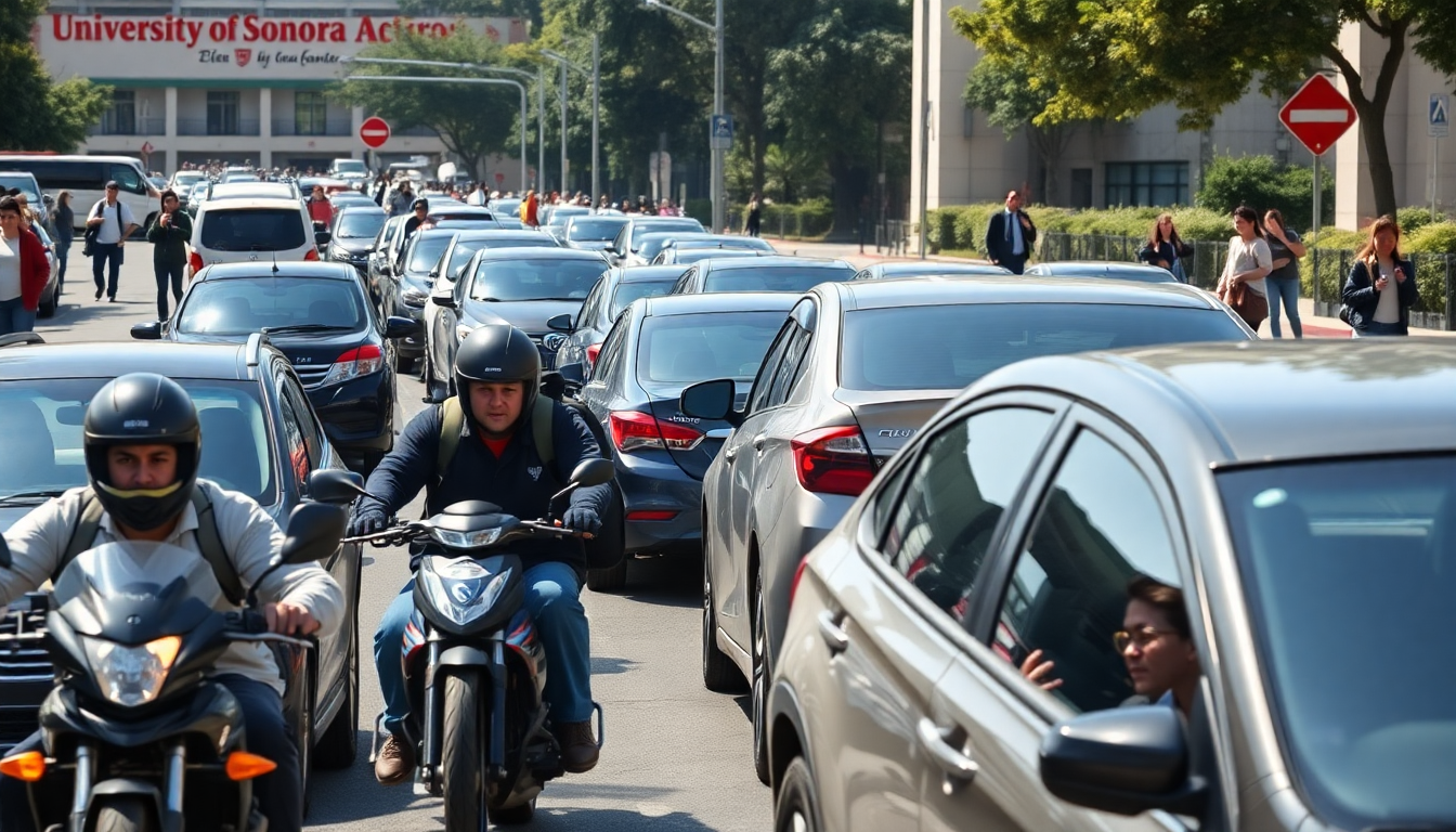 Análisis del caos vial en la Universidad de Sonora durante el regreso a clases
