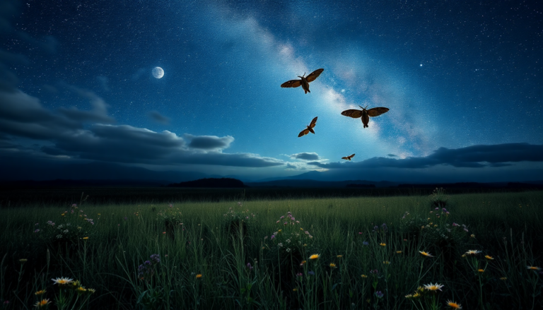 Cómo las polillas Bogong usan las estrellas para navegar