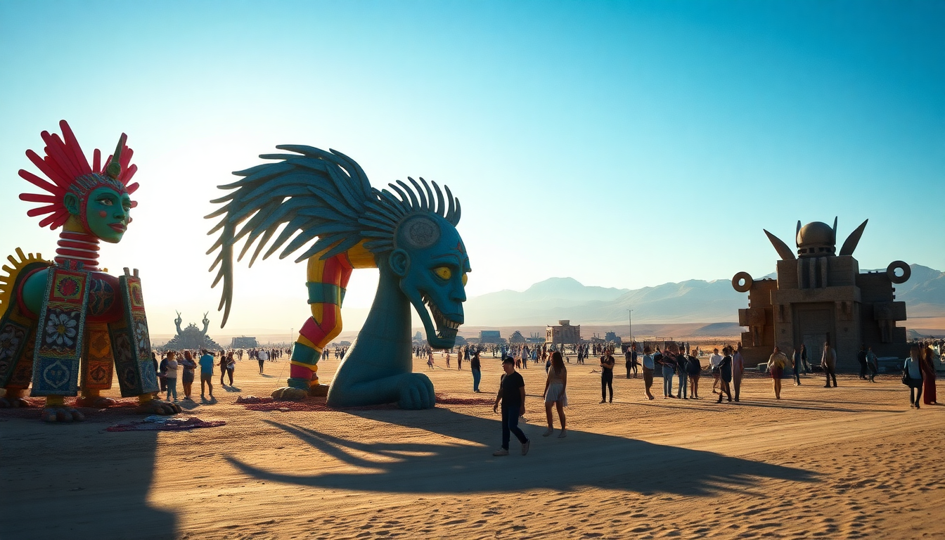 El impacto del arte mexicano en Burning Man: tradición y modernidad