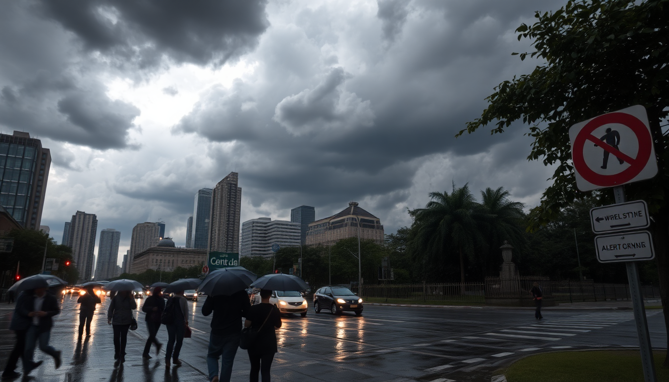 Inminente alerta meteorológica por tormentas severas en la capital