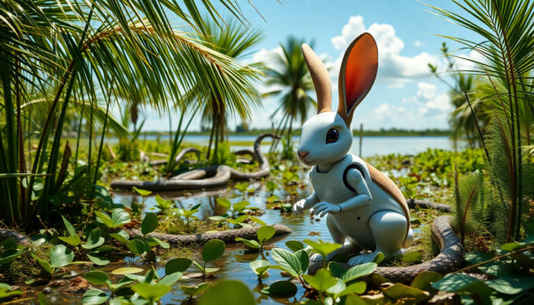 Innovación en Florida: conejos animatrónicos contra serpientes invasoras