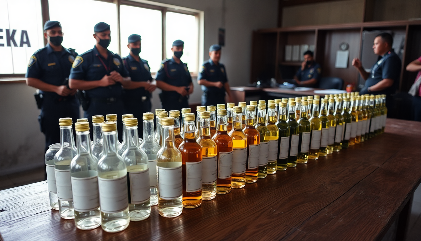 Operativo contra el licor adulterado en Valle del Cauca