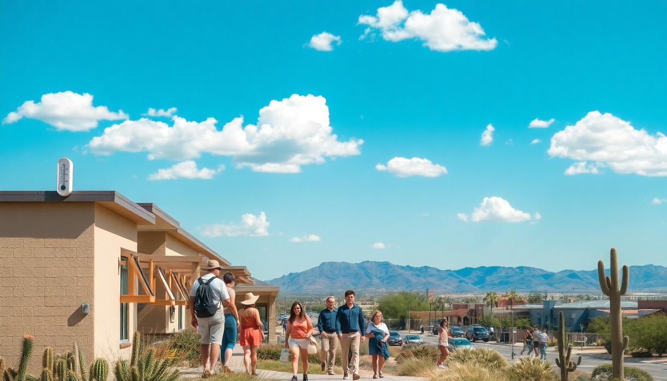 Pronóstico del tiempo en Tucson: análisis de temperaturas y vientos