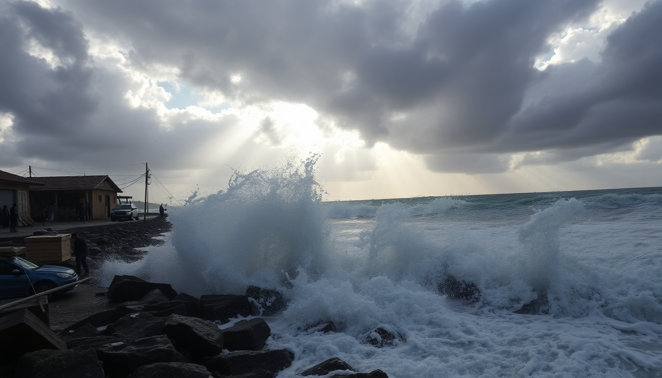 Efectos de la depresión tropical Doce-E en el Pacífico mexicano