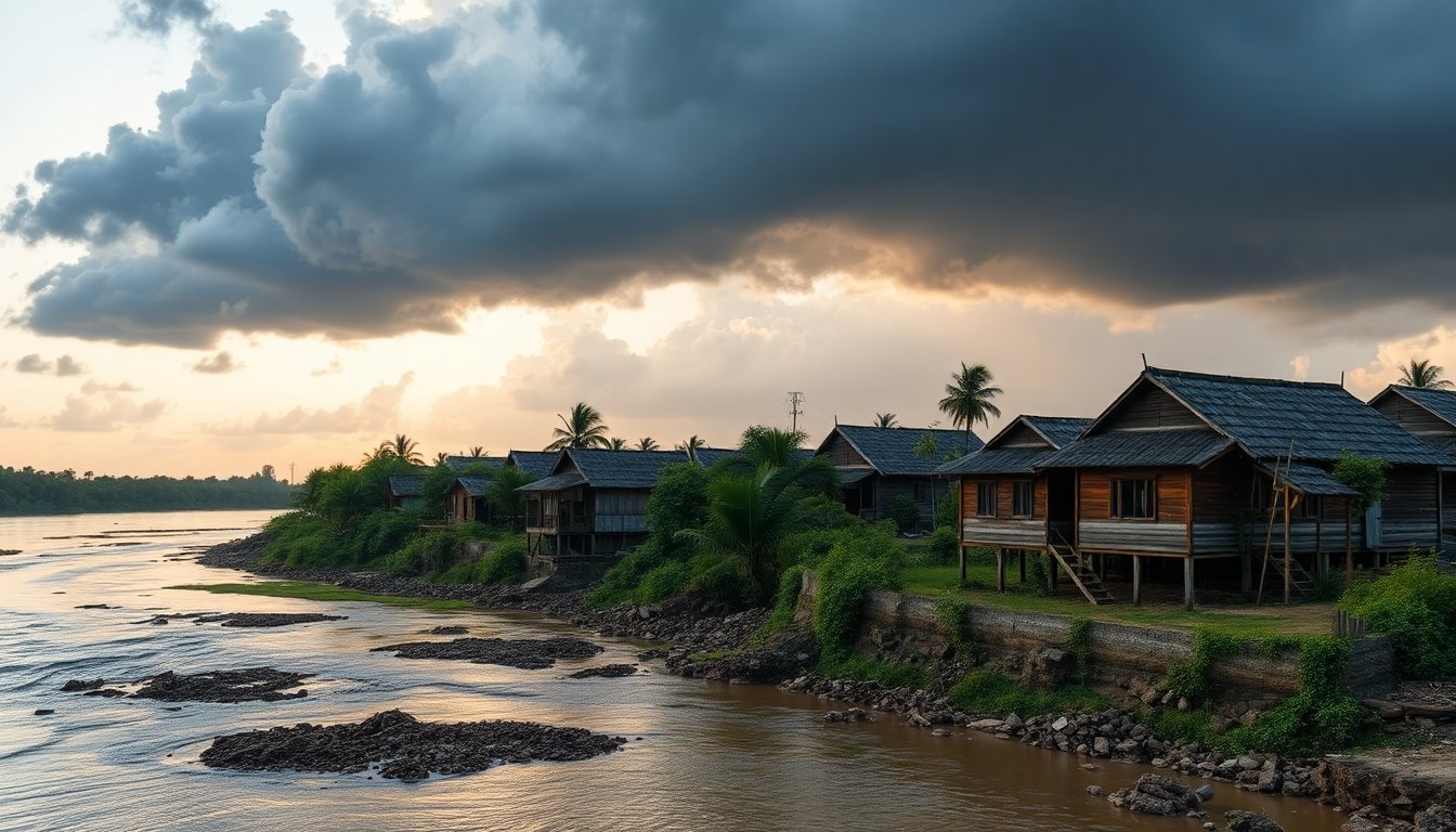 Impacto de las amenazas ambientales en comunidades ribereñas