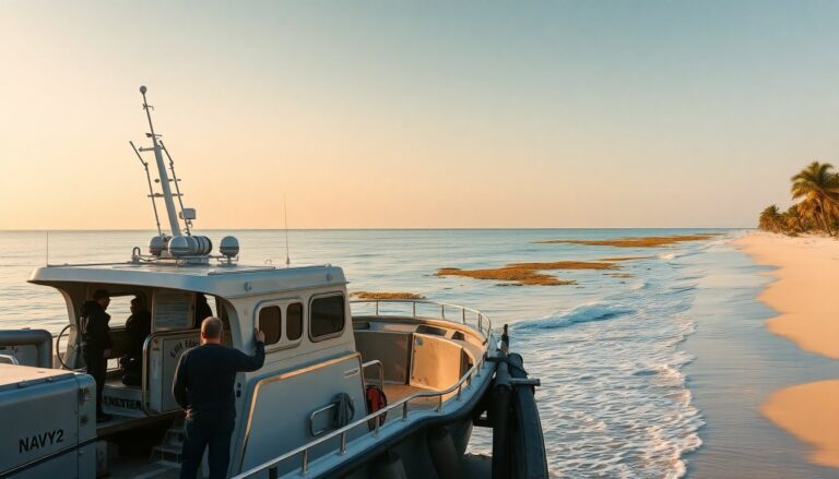 Reactivación de embarcaciones para el control del sargazo en la costa de Tulum