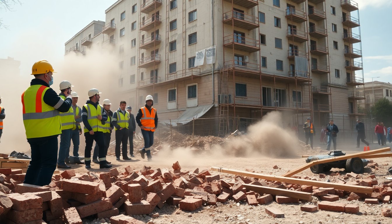 Colapso en obra de construcción provoca heridos y despliega operaciones de rescate