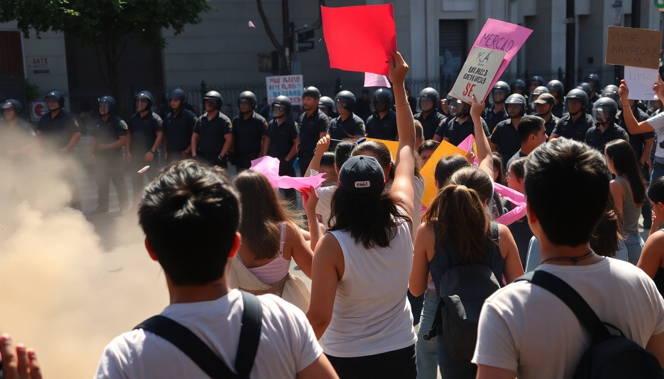 Incidentes en la marcha de la Generación Z en Morelia: agresiones a reporteros y detenciones de jóvenes