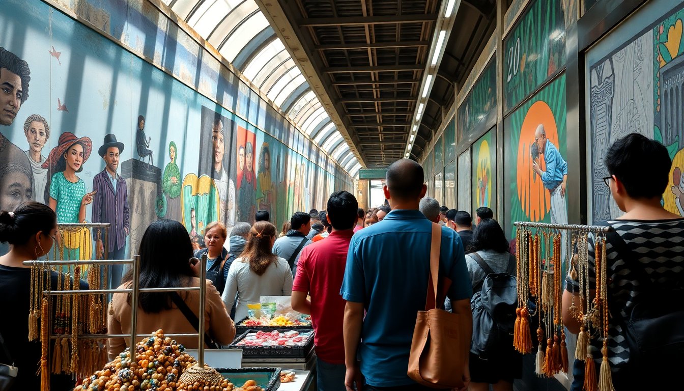 Arte y comercio en el metro de la Ciudad de México: una exploración fascinante